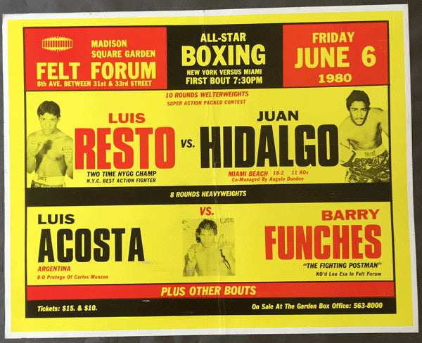 RESTO, LUIS-JUAN HIDALGO ON SITE POSTER (1980)