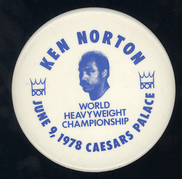 NORTON, KEN SOUVENIR PIN (1978-HOLMES FIGHT)