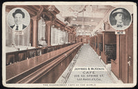 JEFFRIES, JIM CAFE POSTCARD (CIRCA 1907)