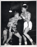 BROWN, JOE-WALLACE BUD SMITH WIRE PHOTO (1957-1ST ROUND)