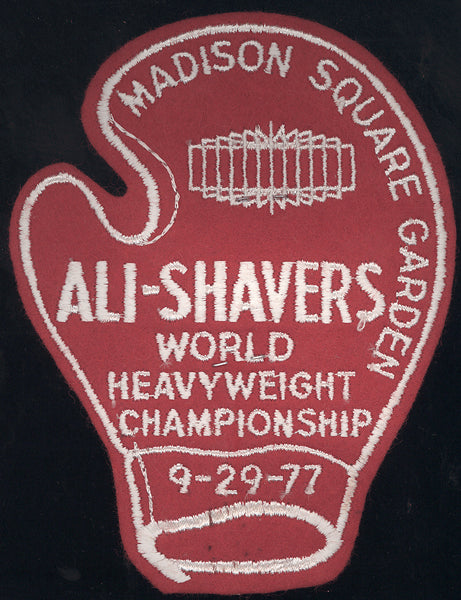 ALI, MUHAMMAD-EARNIE SHAVERS ORIGINAL PRESS CREDENTIAL (1977)