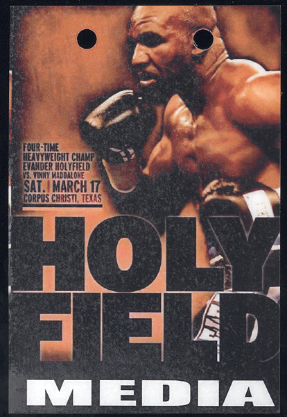 HOLYFIELD, EVANDER-VINNY MADDALONE MEDIA CREDENTIAL (2007)