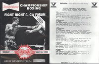 MARQUEZ, JUAN MANUEL-JULIO CESAR PORTILLO OFFICIAL PROGRAM (1995)