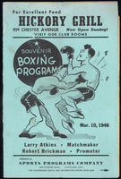 CHARLES, EZZARD-JIMMY BIVINS III OFFICIAL PROGRAM (194&)