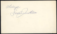 JENKINS, LEW INK SIGNED INDEX CARD