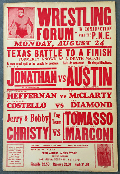 JONATHAN, DON LEO-BUDDY AUSTIN ON SITE POSTER (1964)