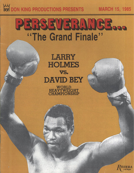 HOLMES, LARRY-DAVID BEY OFFICIAL PROGRAM (1985)