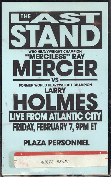 HOLMES, LARRY-RAY MERCER PERSONNEL CREDENTIAL (1992)