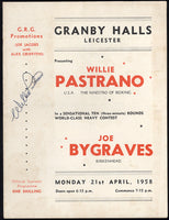 PASTRANO, WILLIE-JOE BYGRAVES OFFICIAL PROGRAM (1958)