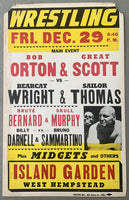 SAMMARTINO & DARNELL-BRUTE BERNARD & SKULL MURPHY ON SITE POSTER (1961)