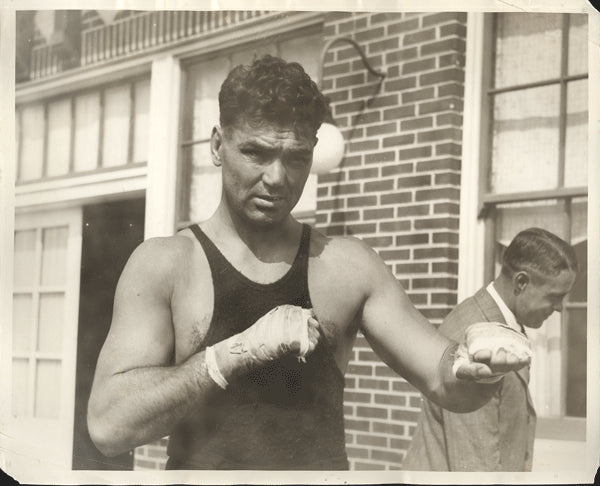 DEMPSEY, JACK ORIGINAL ANTIQUE PHOTO (1927-TRAINING FOR TUNNEY)