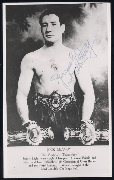 MCAVOY, JOCK SIGNED PHOTO