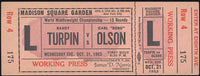 OLSON, CARL "BOBO"-RANDY TURPIN FULL TICKET (1953)