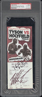 TYSON, MIKE-EVANDER HOLYFIELD I SIGNED FULL TICKET (SIGNED BY BOTH-PSA/DNA)