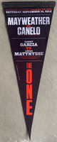 MAYWEATHER, JR., FLOYD-CANELO ALVAREZ SOUVENIR PENNANT (2013)