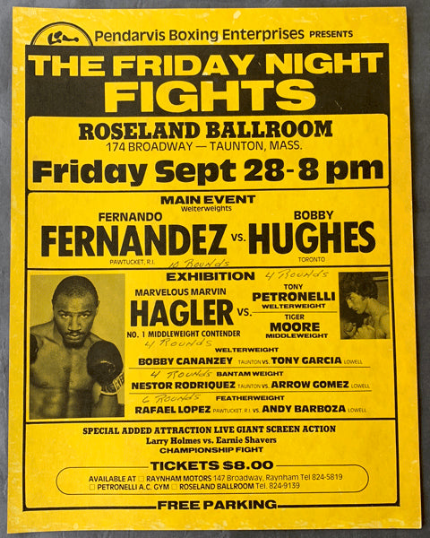 HAGLER, MARVIN EXHINITION POSTER (1979)