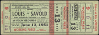 LOUIS, JOE-LEE SAVOLD FULL TICKET (1951)