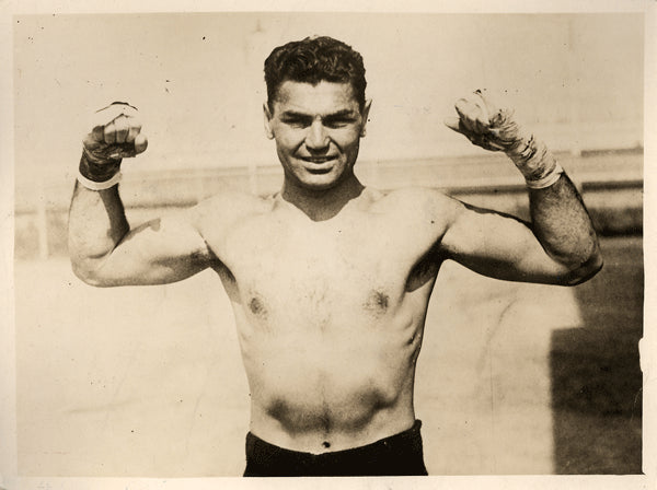 DEMPSEY, JACK WIRE PHOTO (1920'S-FLEXING)