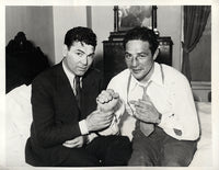 BAER, MAX & JACK DEMPSEY WIRE PHOTO (1933-AFTER SCHMELING FIGHT)