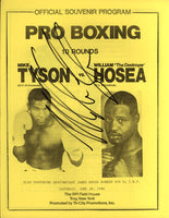TYSON, MIKE-WILLIAM HOSEA SIGNED OFFICIAL PROGRAM (1986)
