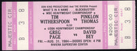 WITHERSPOON, TIM-PINKLON THOMAS & MICHAEL DOKES-MIKE JAMESON STUBLESS TICKET (1984)