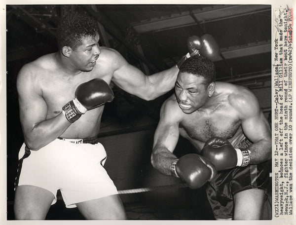 WALLACE, COLEY-BILL GILLIAM WIRE PHOTO (1954-9TH ROUND)