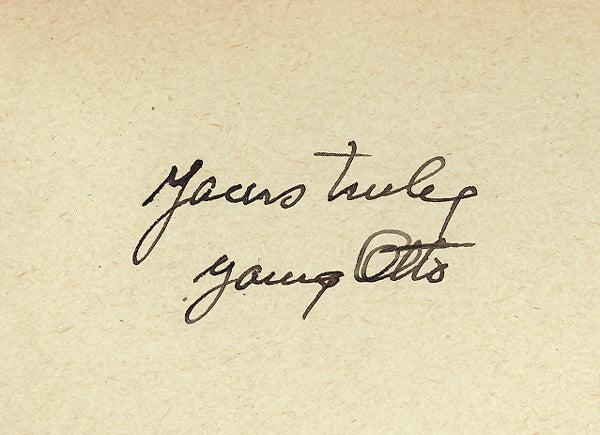 OTTO, YOUNG INK SIGNED ALBUM PAGE