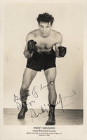 GRAZIANO, ROCKY VINTAGE SIGNED PHOTO (AS A WELTERWEIGHT)