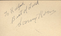 HORNE, SONNY INK SIGNED ALBUM PAGE