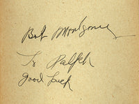 MONTGOMERY, BOB INK SIGNED ALBUM PAGE