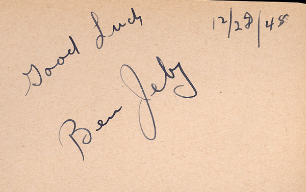 JEBY, BEN INK SIGNED ALBUM PAGE