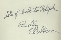 WALKER, BILLY INK SIGNED ALBUM PAGE