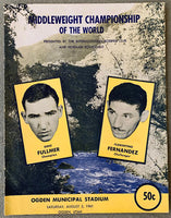 FULLMER, GENE-FLORENTINO FERNANDEZ OFFICIAL PROGRAM (1961)