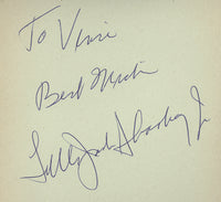 SHARKEY, JR., LITTLE JACK INK SIGNED ALBUM PAGE