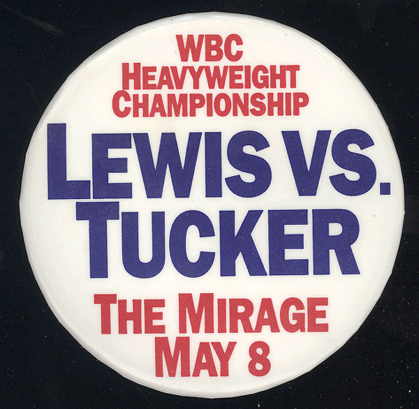 LEWIS, LENNOX-TONY TUCKER SOUVENIR PIN (1993)