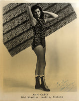 CASEY, ANN SIGNED PHOTO (LADY WRESTLER)