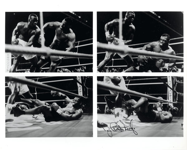DOUGLAS, JAMES "BUSTER" SIGNED PHOTO (SEQUENCE OF TYSON KNOCKOUT)