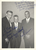 SCHWARTZ, CORPORAL IZZY & HAROLD JOHNSON SIGNED PHOTO