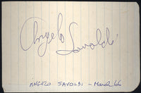 SAVOLDI, ANGELO INK SIGNATURE (WRESTLER)