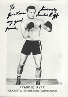 RYFF, FRANKIE SIGNED PROMOTIONAL PHOTO