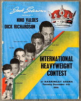 VALDES, NINO-DICK RICHARDSON OFFICIAL PROGRAM (1956)