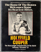 HOLYFIELD, EVANDER-BERT COOPER OFFICIAL PROGRAM (1991)