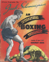 TURPIN, RANDY-JACQUES HAIRABEDIAN OFFICIAL PROGRAM (1952)