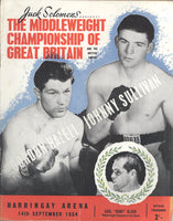 COOPER, HENRY-HARRY PAINTER OFFICIAL PROGRAM (1954-COOPER'S PRO DEBUT)