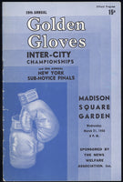 TERRELL, ERNIE-ALONZO JOHNSON GOLDEN GLOVES OFFICIAL PROGRAM (1956)