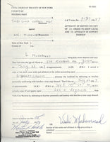 MUHAMMAD, WALI SIGNED AFFIDAVIT (1987-ALI'S ASSISTANT TRAINER)