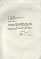 TUNNEY, GENE SIGNED LETTER (1932)