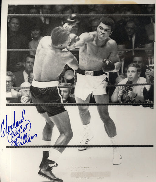 WILLIAMS, CLEVELAND SIGNED WIRE PHOTO (1966)