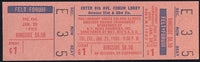 1980 NEW YORK GOLDEN GLOVES FULL TICKET (CAMACHO, BRELAND, MITCH GREEN)