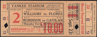 ROBINSON, SUGAR RAY-KID GAVILAN & IKE WILLIAMS-JESSE FLORES FULL TICKET (1948-PSA/DNA EX-MT 6)